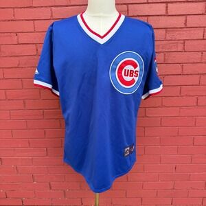 Vtg Majestic Chicago Cubs Cooperstown Collection Baseball Jersey Mens Medium USA